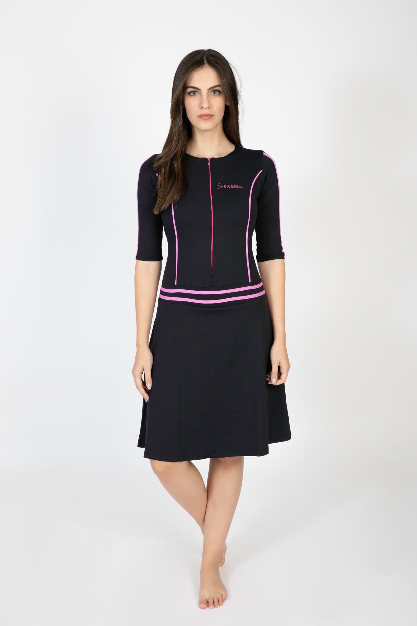 Maya Long Swim Dress